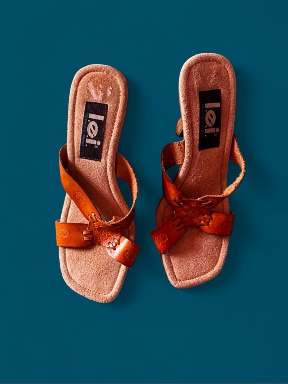 🤎 vintage LEI leather heels 🤎